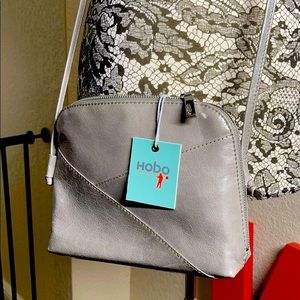 Hobo – Jacie Leather Crossbody Bag Gray